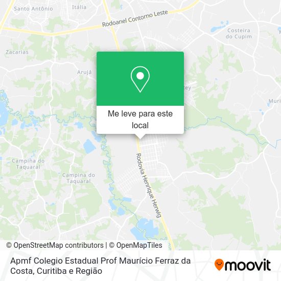 Apmf Colegio Estadual Prof Maurício Ferraz da Costa mapa