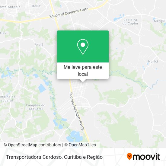 Transportadora Cardoso mapa
