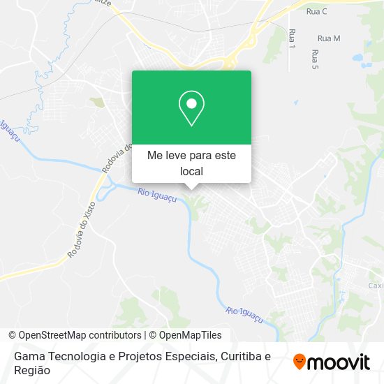 Gama Tecnologia e Projetos Especiais mapa