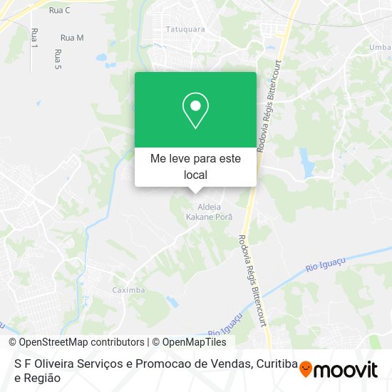 S F Oliveira Serviços e Promocao de Vendas mapa