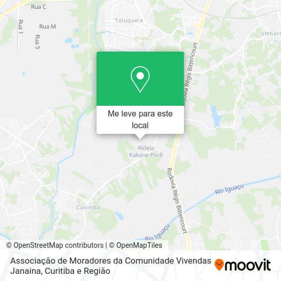 Associação de Moradores da Comunidade Vivendas Janaina mapa