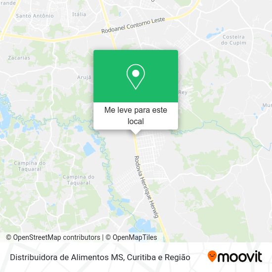 Distribuidora de Alimentos MS mapa
