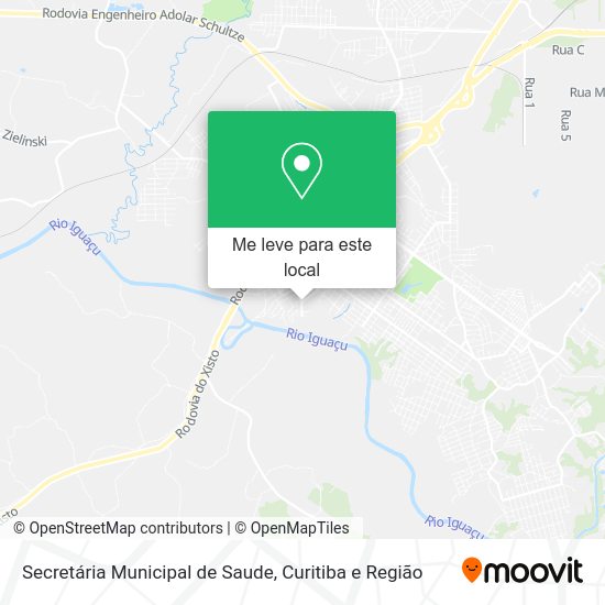 Secretária Municipal de Saude mapa