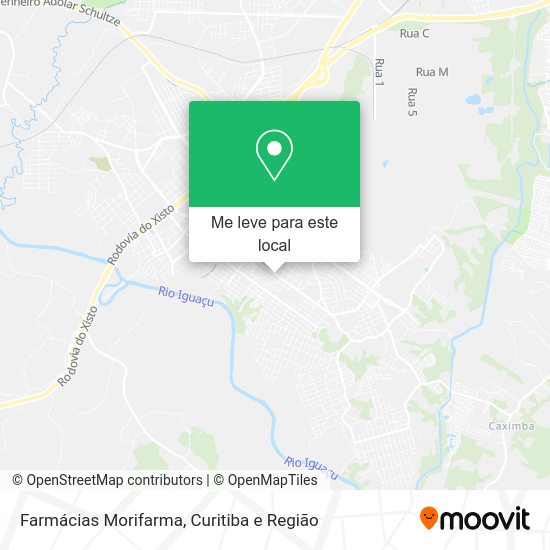 Farmácias Morifarma mapa