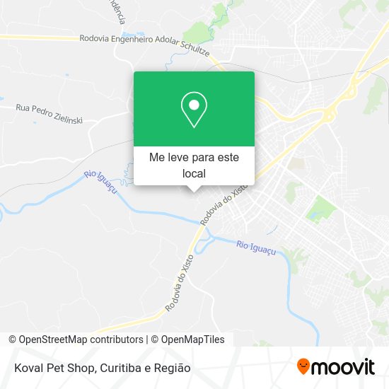 Koval Pet Shop mapa