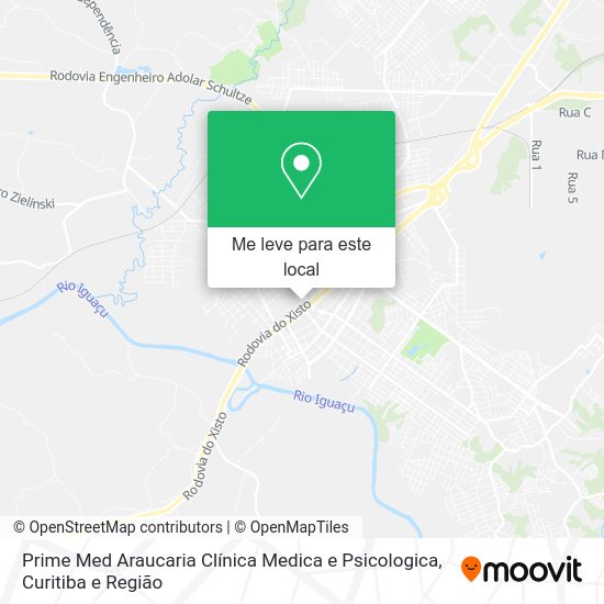 Prime Med Araucaria Clínica Medica e Psicologica mapa