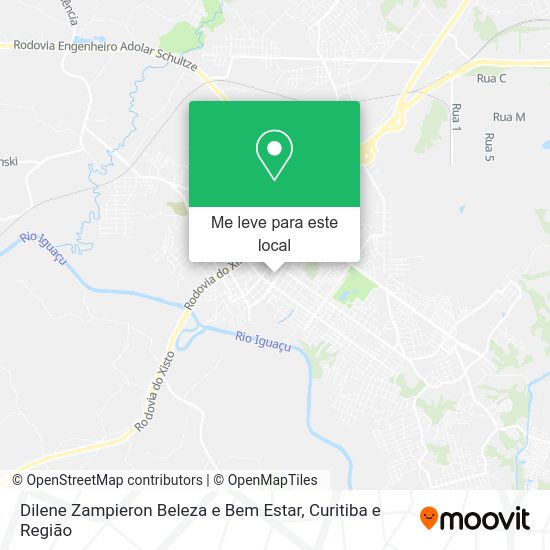 Dilene Zampieron Beleza e Bem Estar mapa