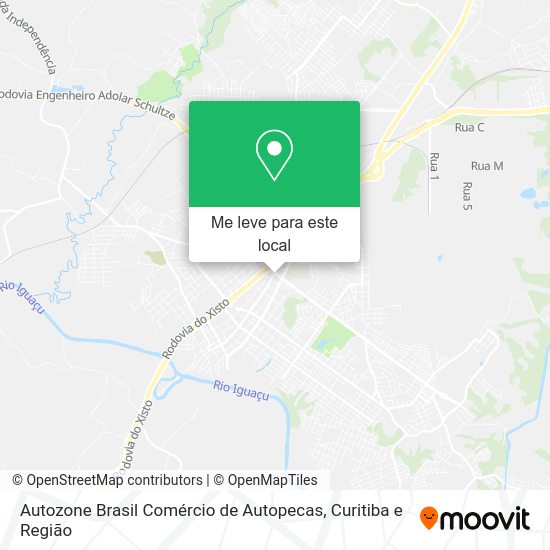 Autozone Brasil Comércio de Autopecas mapa