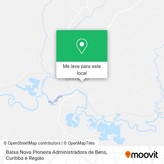 Balsa Nova Pioneira Administradora de Bens mapa
