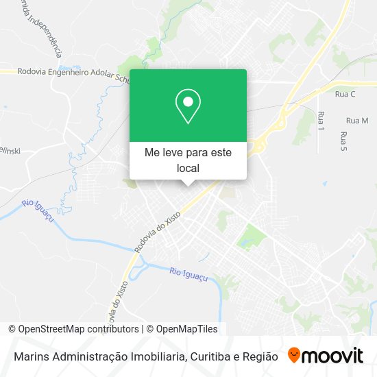Marins Administração Imobiliaria mapa