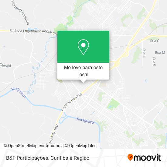 B&F Participações mapa