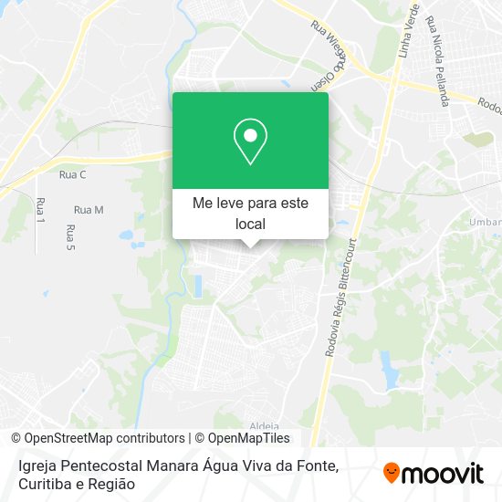 Igreja Pentecostal Manara Água Viva da Fonte mapa