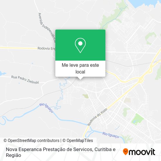 Nova Esperanca Prestação de Servicos mapa