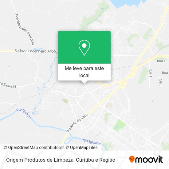 Origem Produtos de Limpeza mapa