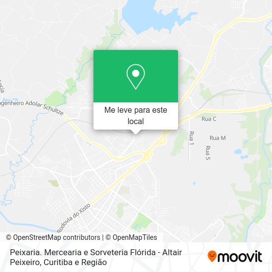 Peixaria. Mercearia e Sorveteria Flórida - Altair Peixeiro mapa