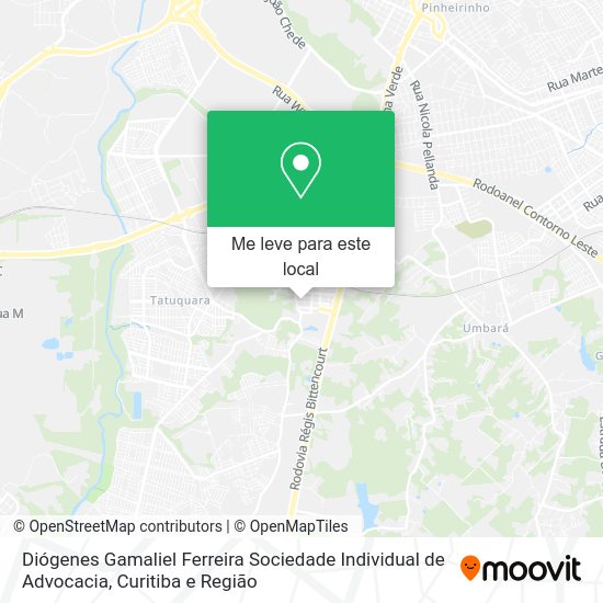 Diógenes Gamaliel Ferreira Sociedade Individual de Advocacia mapa