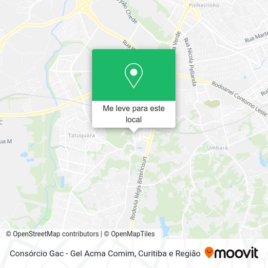 Consórcio Gac - Gel Acma Comim mapa