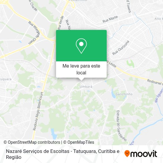 Nazaré Serviços de Escoltas - Tatuquara mapa
