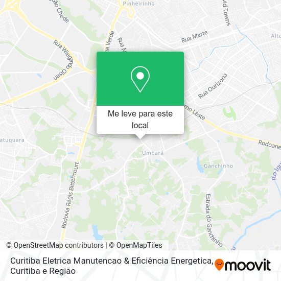 Curitiba Eletrica Manutencao & Eficiência Energetica mapa