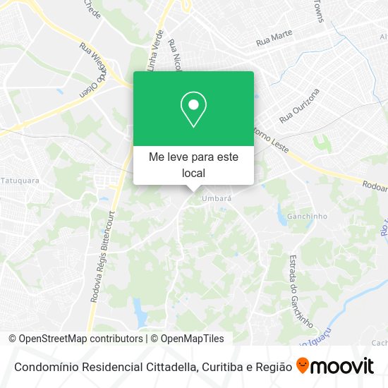 Condomínio Residencial Cittadella mapa