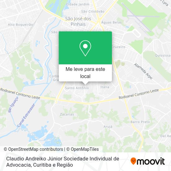 Claudio Andreiko Júnior Sociedade Individual de Advocacia mapa