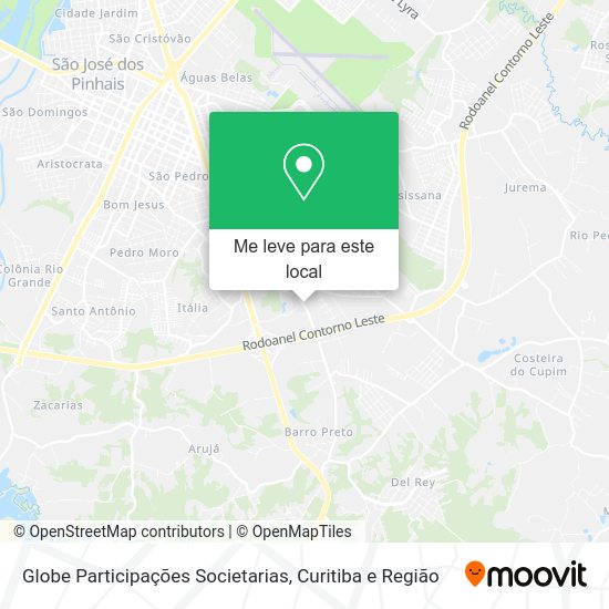 Globe Participações Societarias mapa