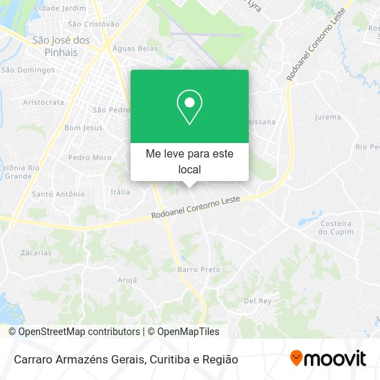 Carraro Armazéns Gerais mapa