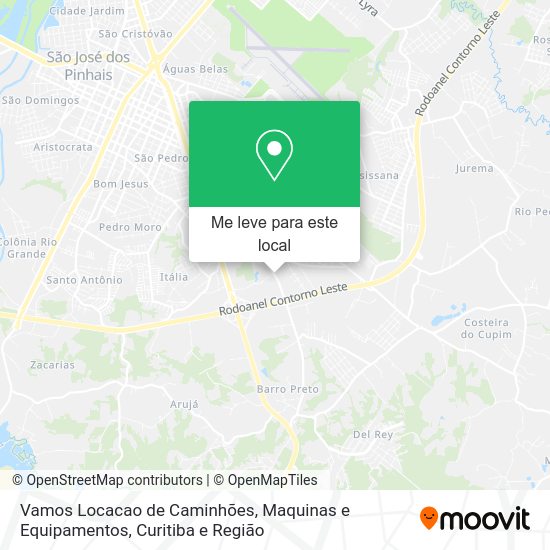 Vamos Locacao de Caminhões, Maquinas e Equipamentos mapa