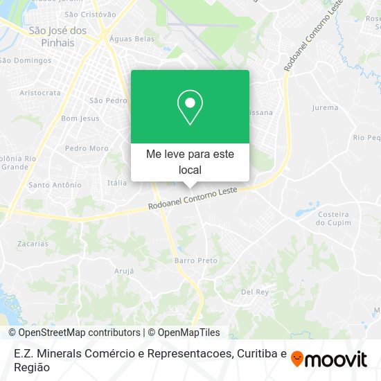 E.Z. Minerals Comércio e Representacoes mapa