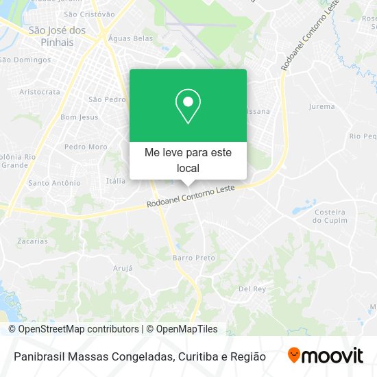 Panibrasil Massas Congeladas mapa