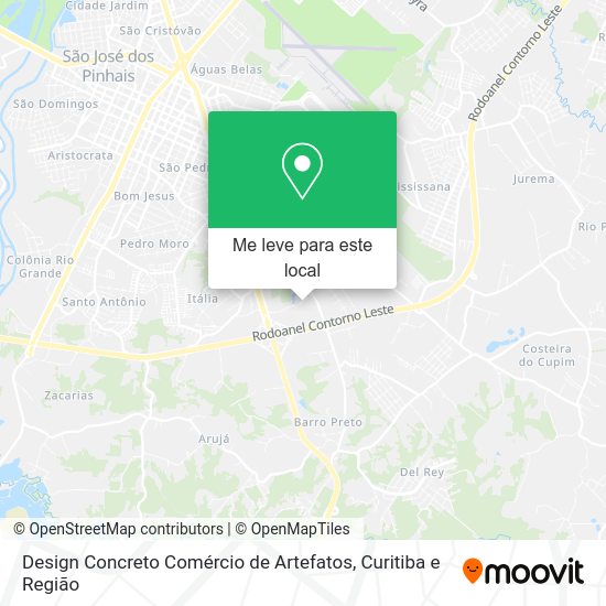 Design Concreto Comércio de Artefatos mapa