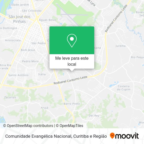 Comunidade Evangélica Nacional mapa