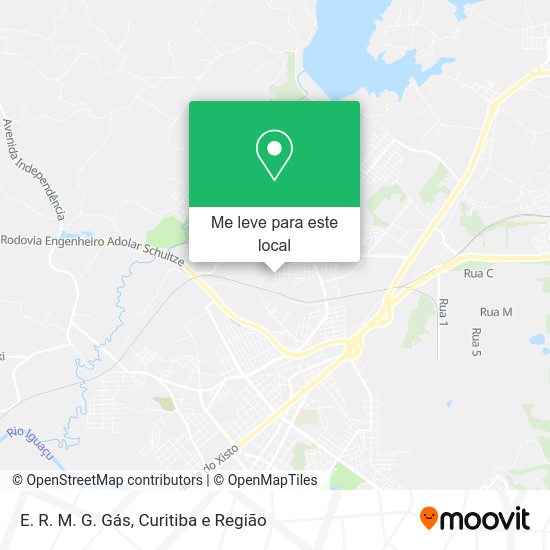 E. R. M. G. Gás mapa