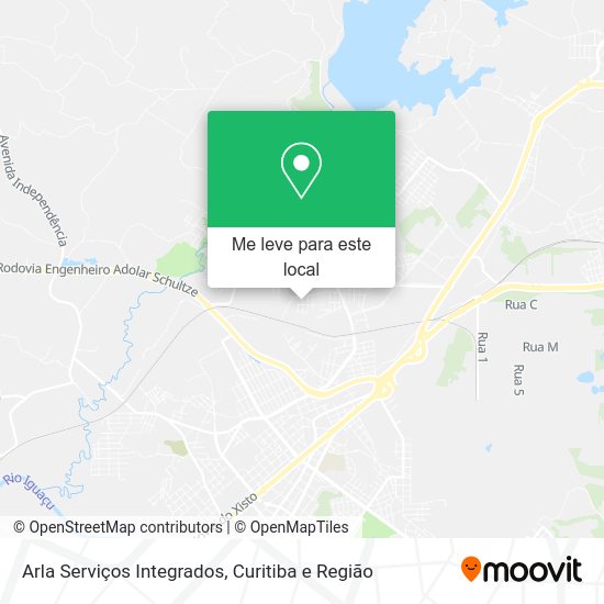 Arla Serviços Integrados mapa
