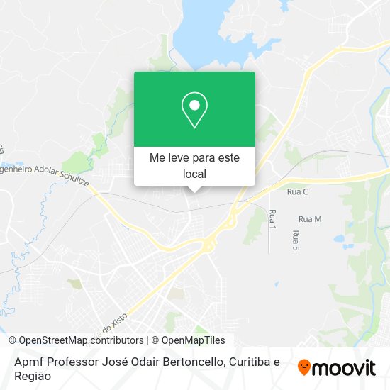 Apmf Professor José Odair Bertoncello mapa