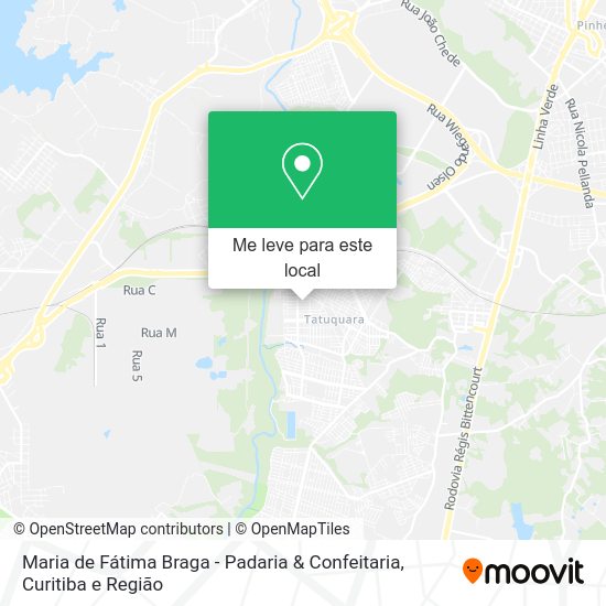 Maria de Fátima Braga - Padaria & Confeitaria mapa