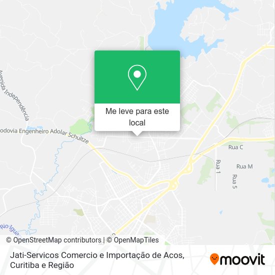 Jati-Servicos Comercio e Importação de Acos mapa