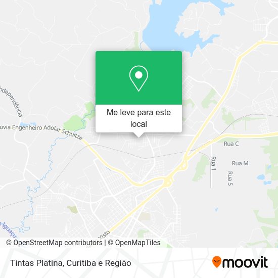 Tintas Platina mapa