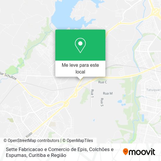Sette Fabricacao e Comercio de Epis, Colchões e Espumas mapa