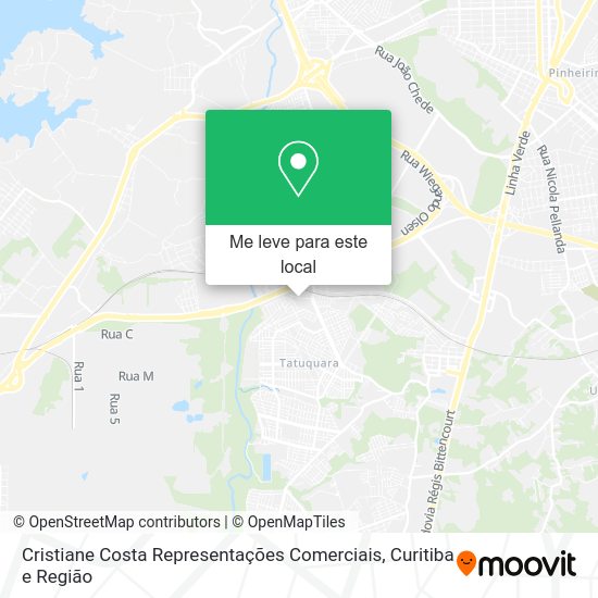 Cristiane Costa Representações Comerciais mapa