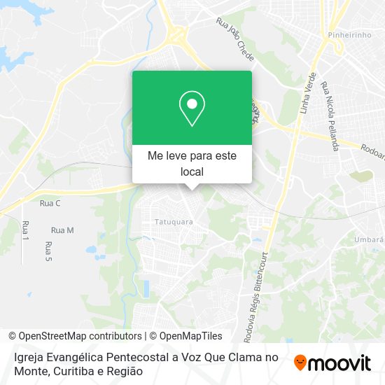 Igreja Evangélica Pentecostal a Voz Que Clama no Monte mapa