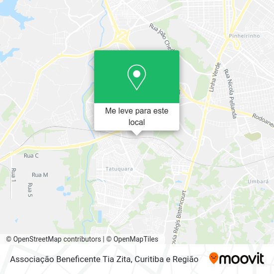 Associação Beneficente Tia Zita mapa