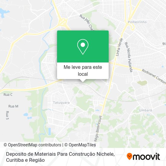 Deposito de Materiais Para Construção Nichele mapa