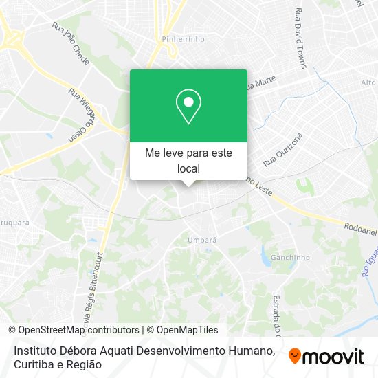 Instituto Débora Aquati Desenvolvimento Humano mapa