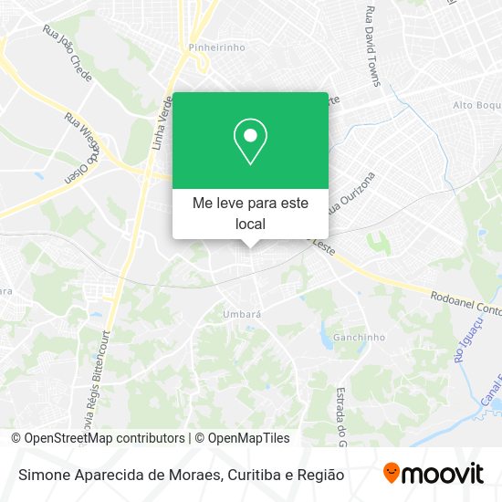 Simone Aparecida de Moraes mapa