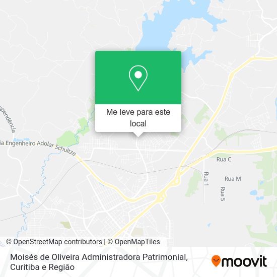 Moisés de Oliveira Administradora Patrimonial mapa