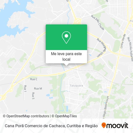 Cana Porã Comercio de Cachaca mapa