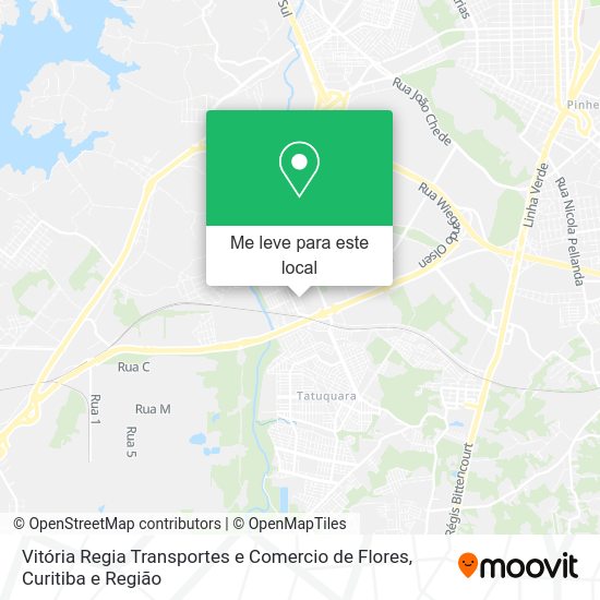 Vitória Regia Transportes e Comercio de Flores mapa
