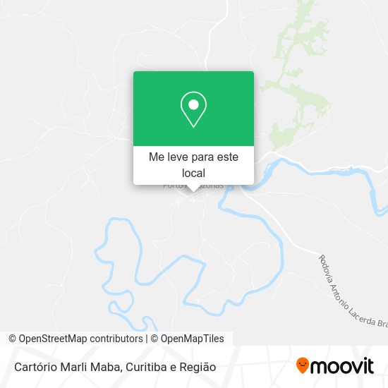 Cartório Marli Maba mapa