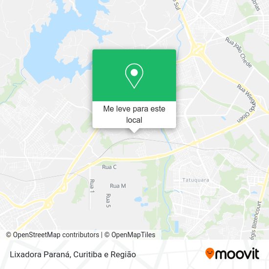 Lixadora Paraná mapa